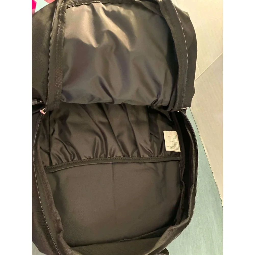Eastsport Rail Tech Backpack Unisex OS Black NEW Laptop Sleeve Water Resistant